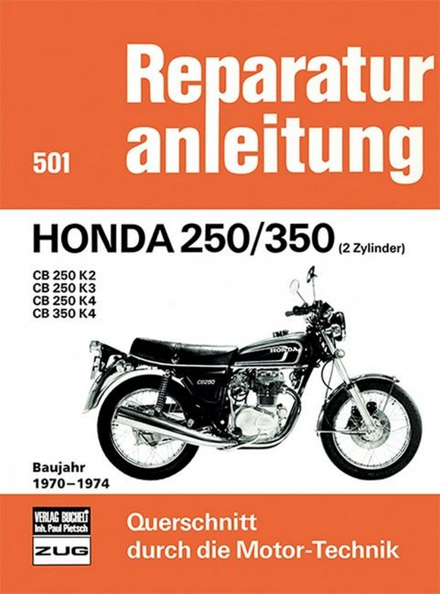 Honda 250/350 (2 Zylinder) Baujahr 1970-1974 - Reparaturbuch
