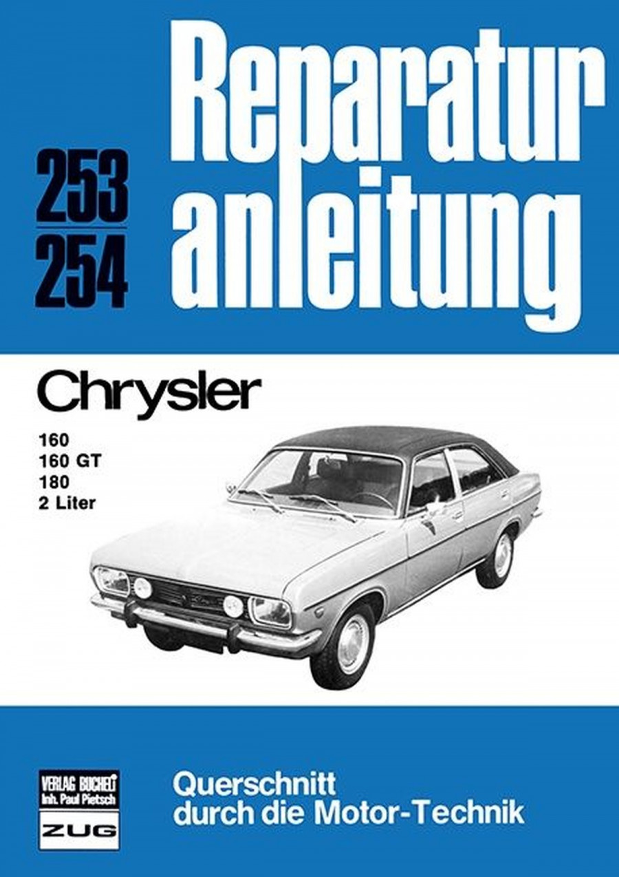 Chrysler 160/160 GT/180 2 Liter - Reparaturbuch