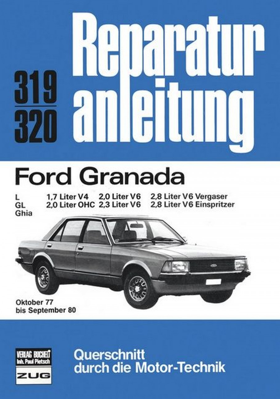 Ford Granada 1,7/2,0/2,3/2,8 l - Reparaturbuch