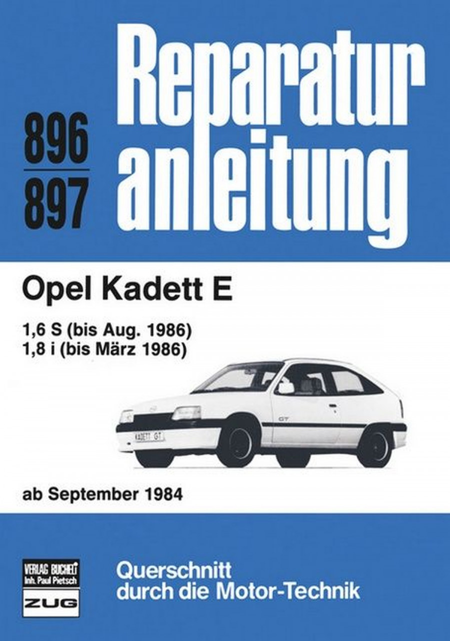 Opel Kadett E 09/84-86 - Reparaturbuch