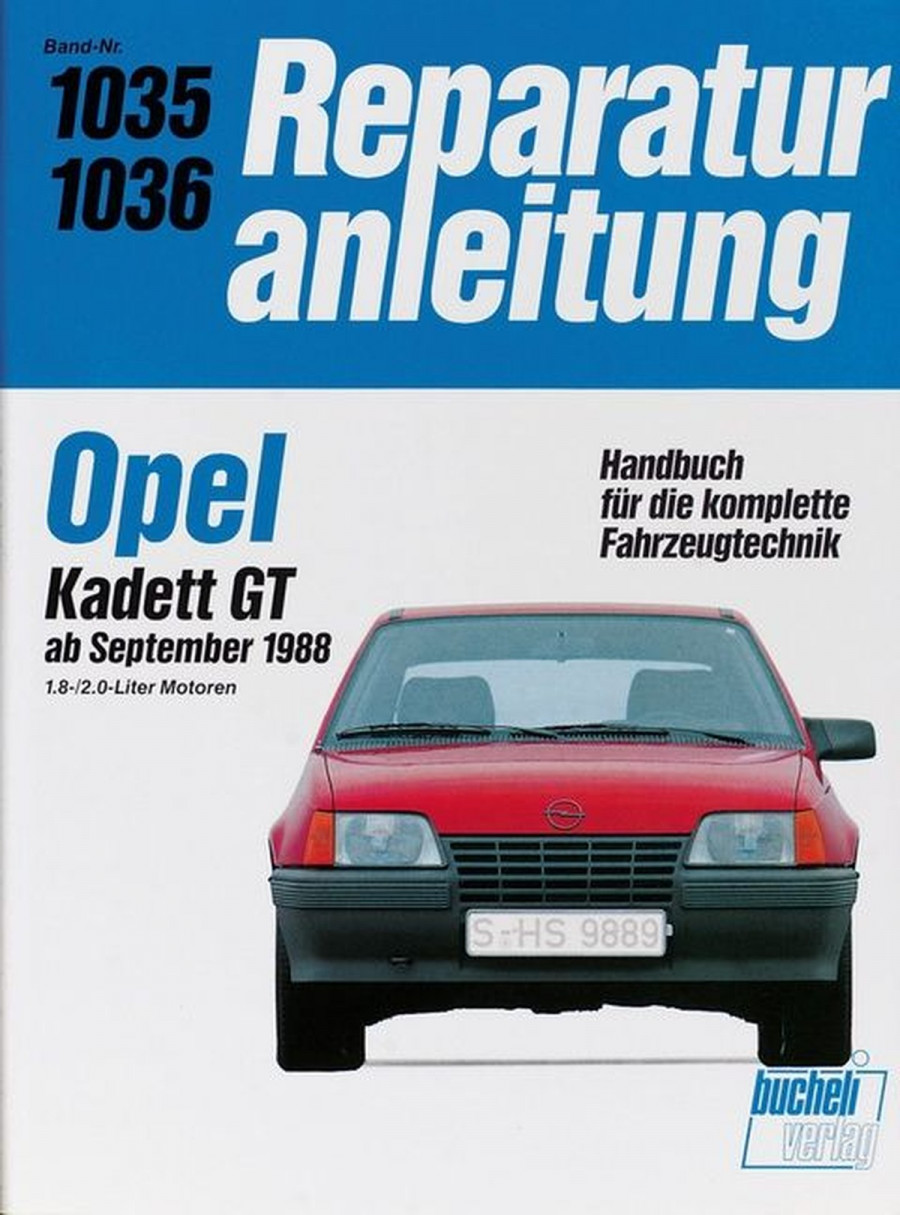 Opel Kadett GT ab September 1988 - Reparaturbuch