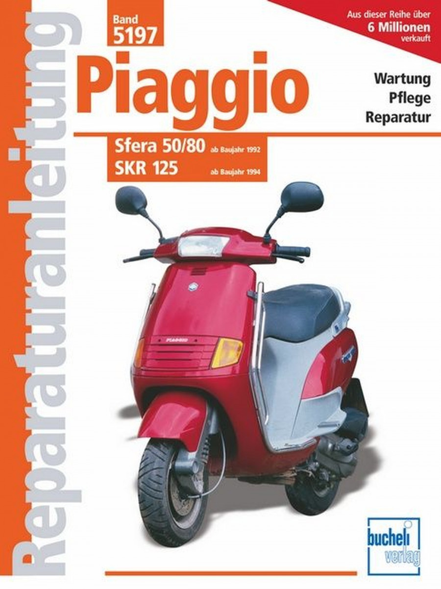 Piaggio Sfera 50/80 ab 1992, SKR 125 ab 1994 - Reparaturbuch