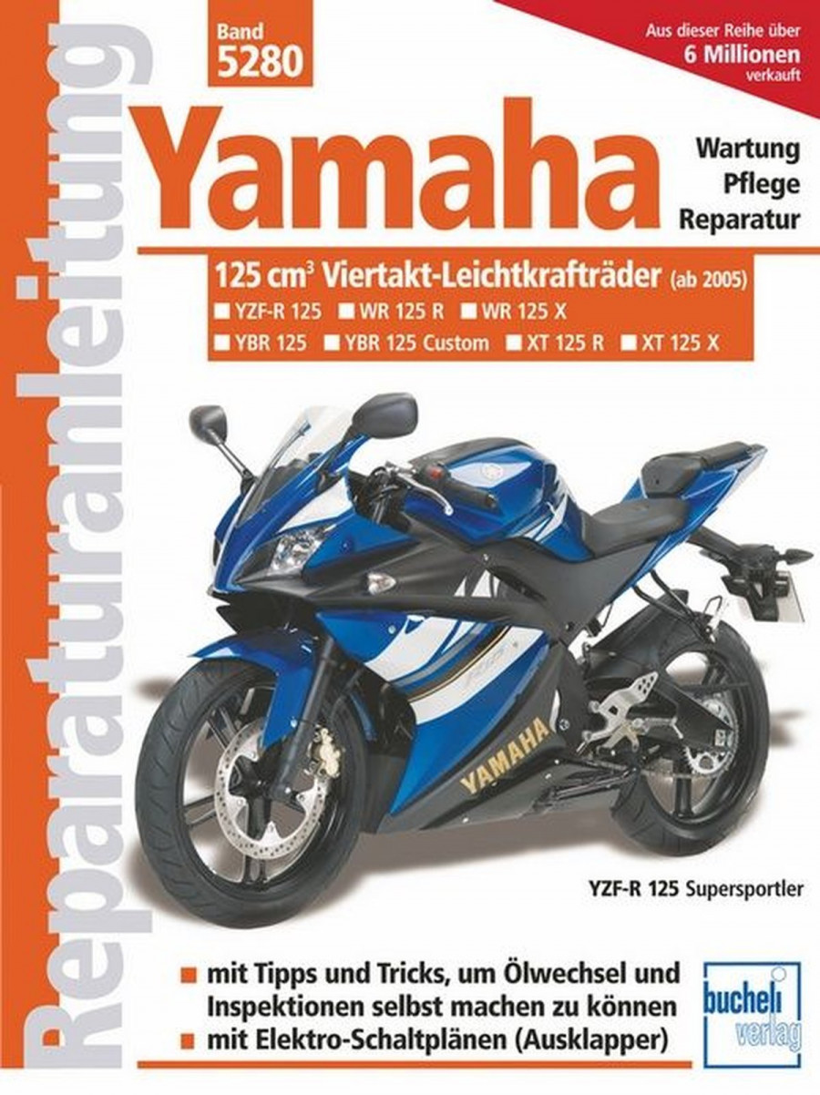 Yamaha 125-ccm-Viertakt-Leichtkrafträder - Reparaturbuch
