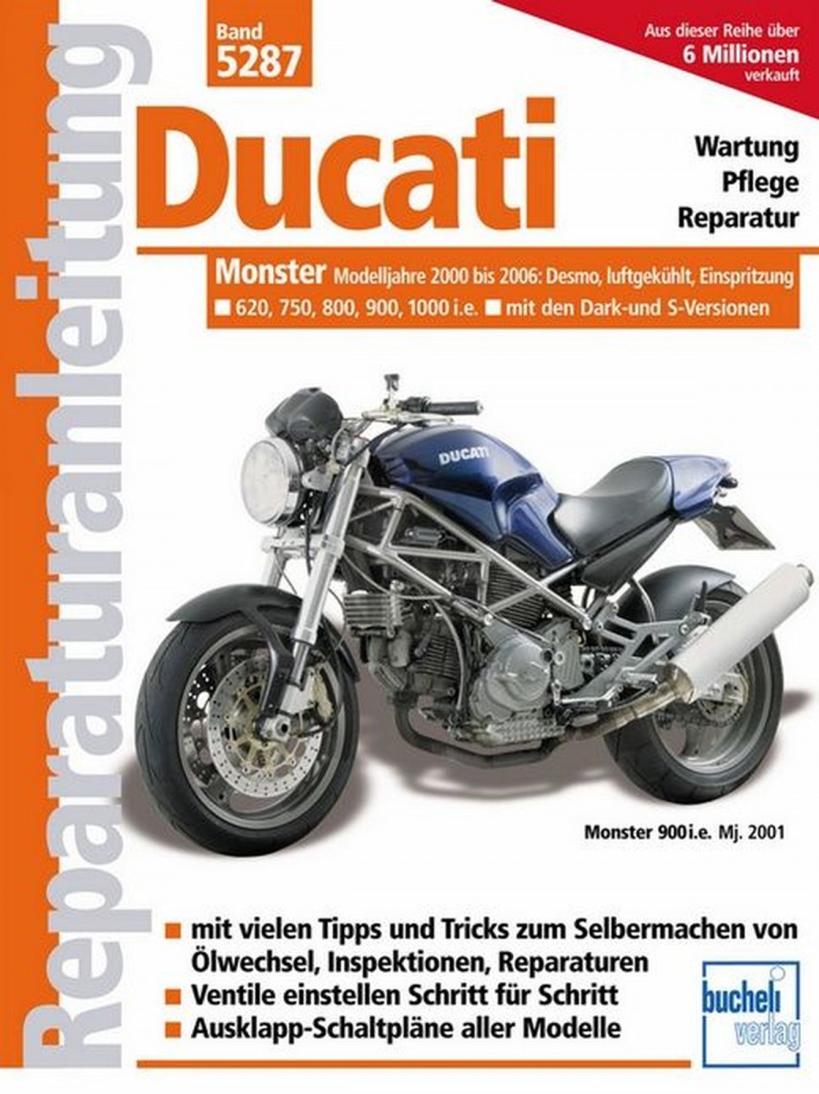 Ducati Monster ab 2000, Einspritzer, luftgekühlt - Reparaturbuch