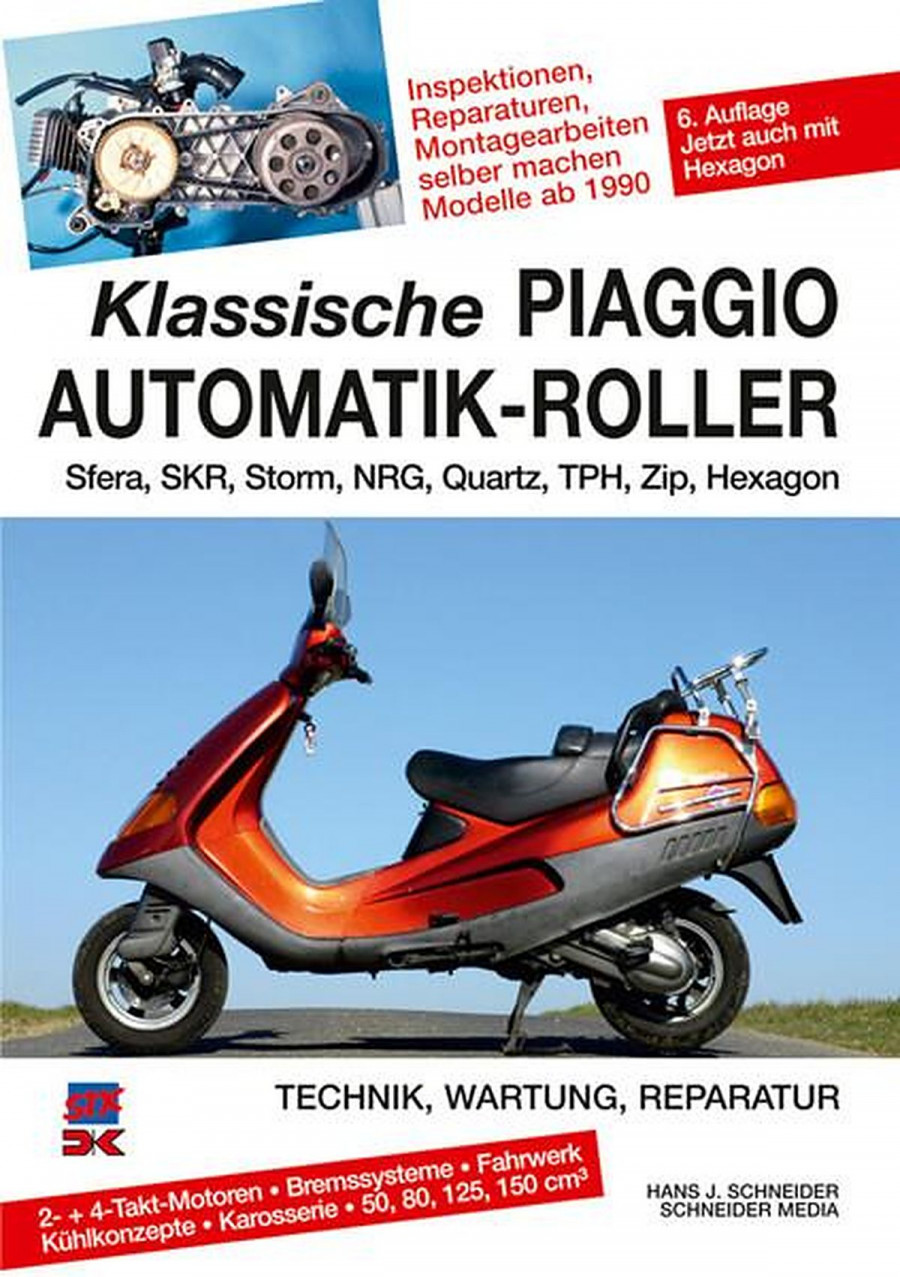 Klassische Piaggio Automatik-Roller seit 1990 - Reparaturbuch