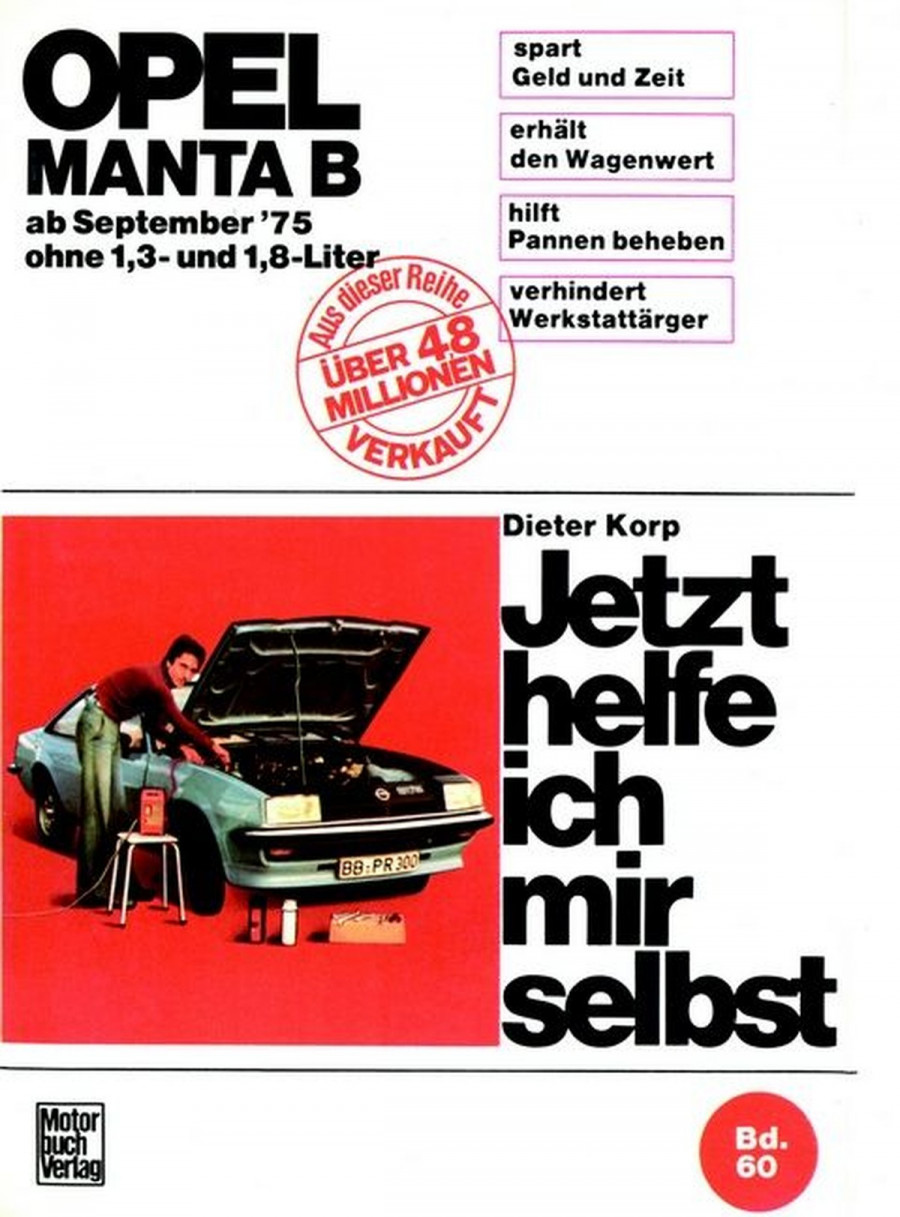 Opel Manta B (75-88) ohne 1,3 und 1,8 Liter Reparaturbuch