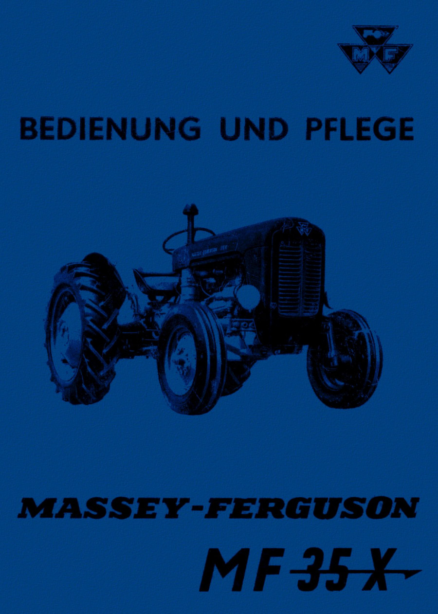 Massey-Ferguson MF35X Betriebsanleitung