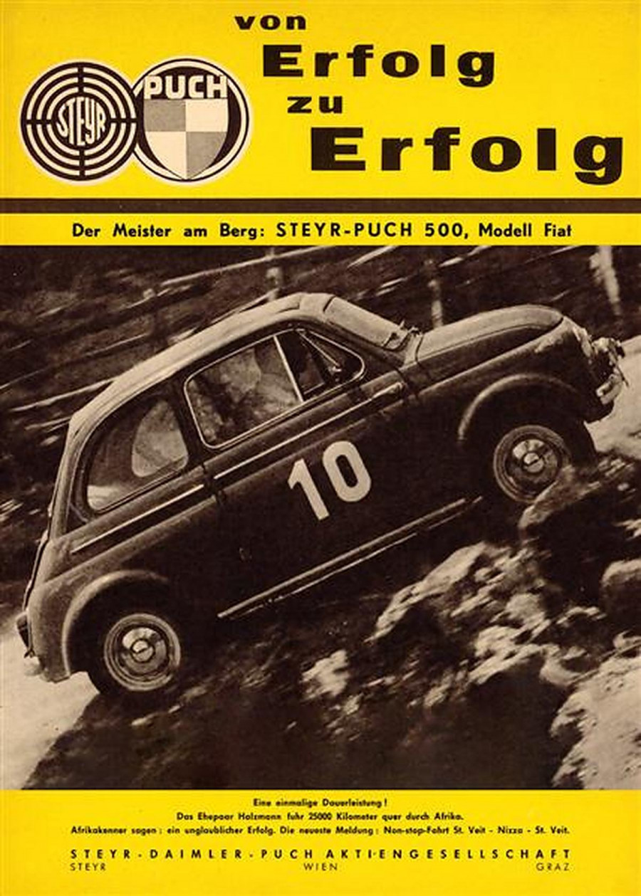 Steyr-Puch 500 "von Erfolg zu Erfolg" Poster