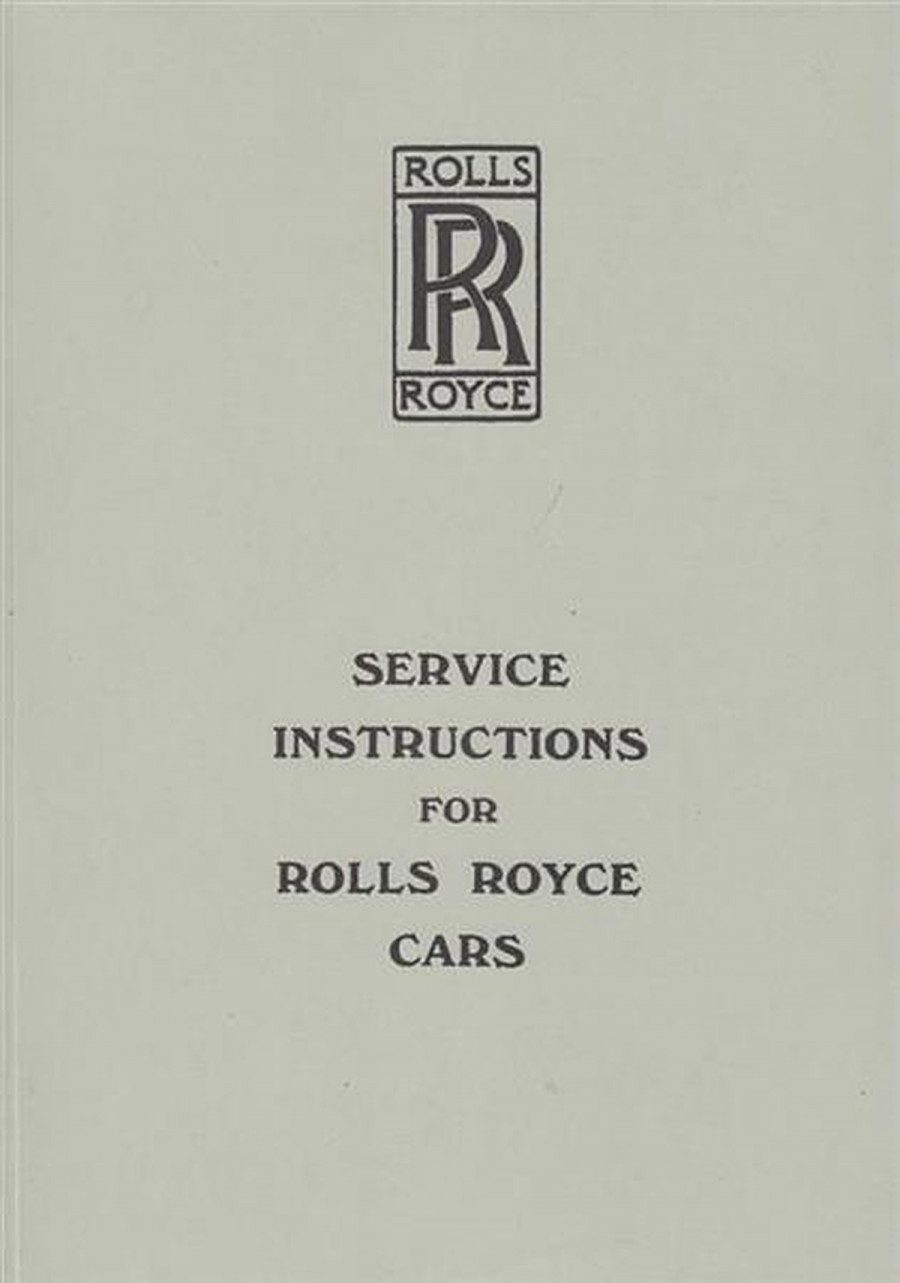 Rolls-RoyceService Instructions 1925-1939