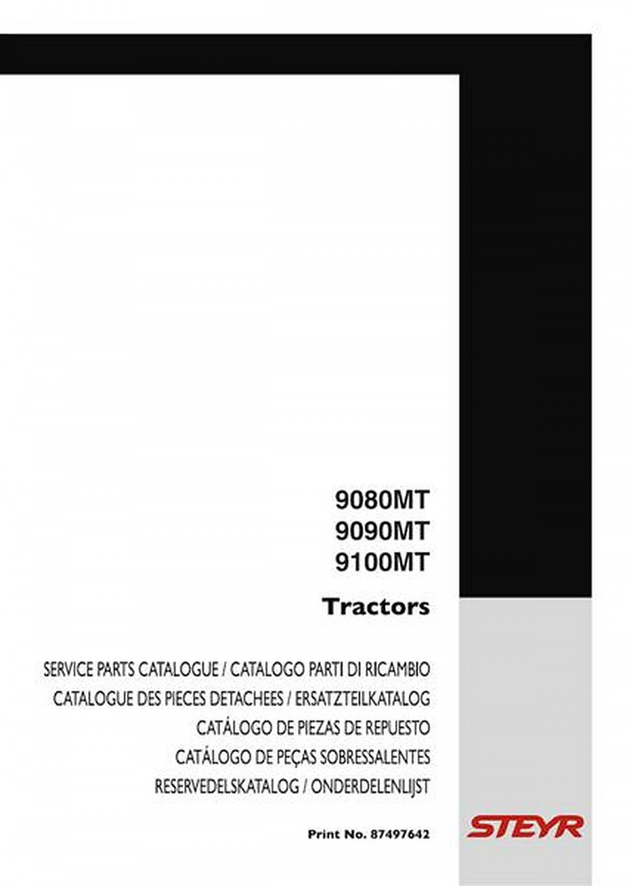Steyr 9080MT 9090MT 9100MT Traktor Ersatzteilkatalog