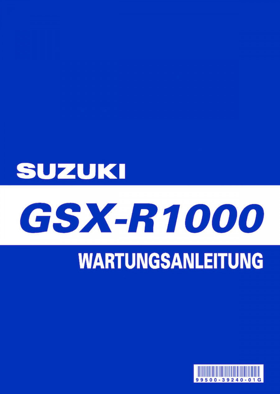 Suzuki GSX-R1000 Reparaturanleitung