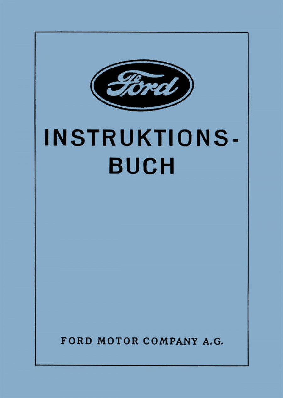 Ford Modell A / AA / AF Betriebsanleitung