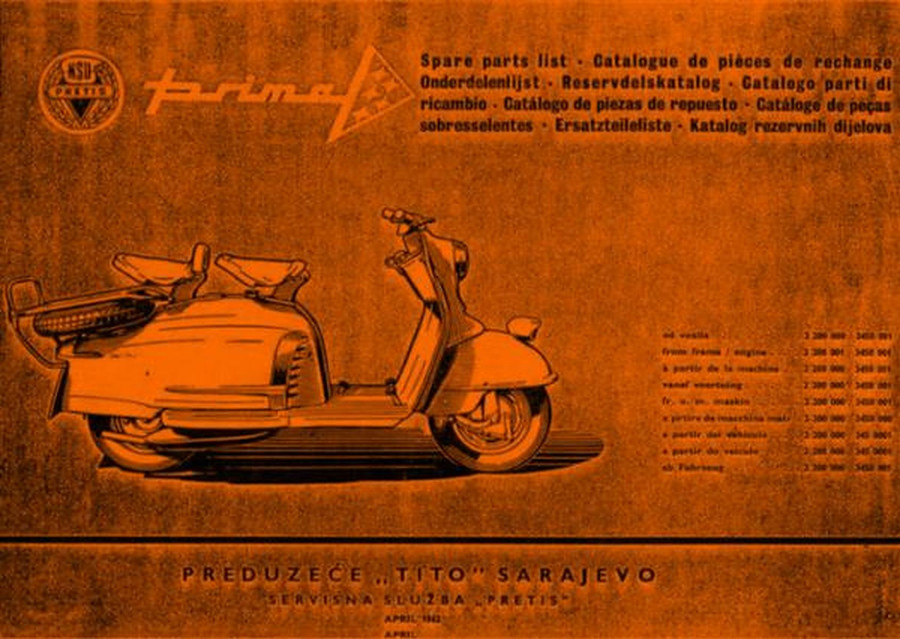 NSU Prima 150 und 175 ccm Typ III und V Ersatzteilliste