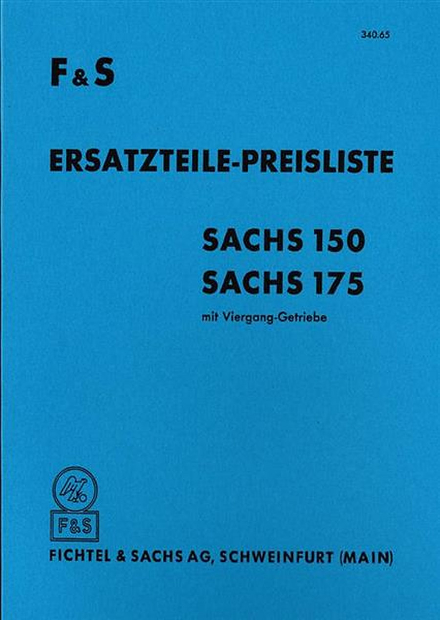 Sachs 150 und 175 Motor Ersatzteilkatalog