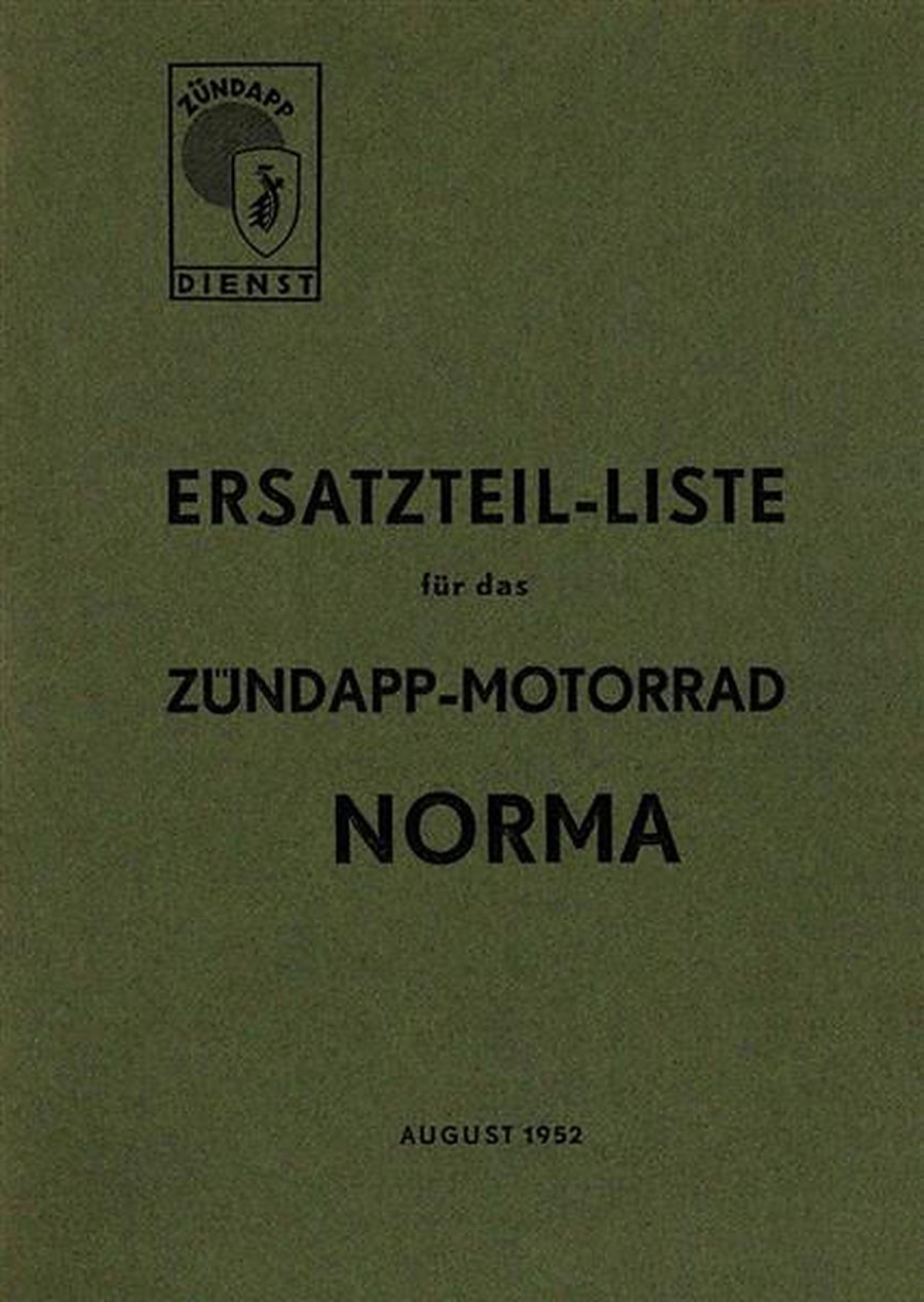 Zündapp Norma Ersatzteilkatalog