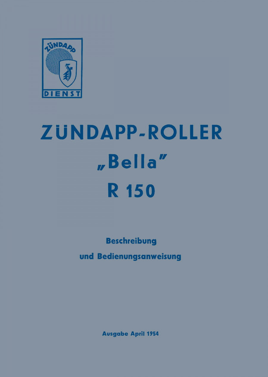 Zündapp Bella R150 Bedienungsanleitung