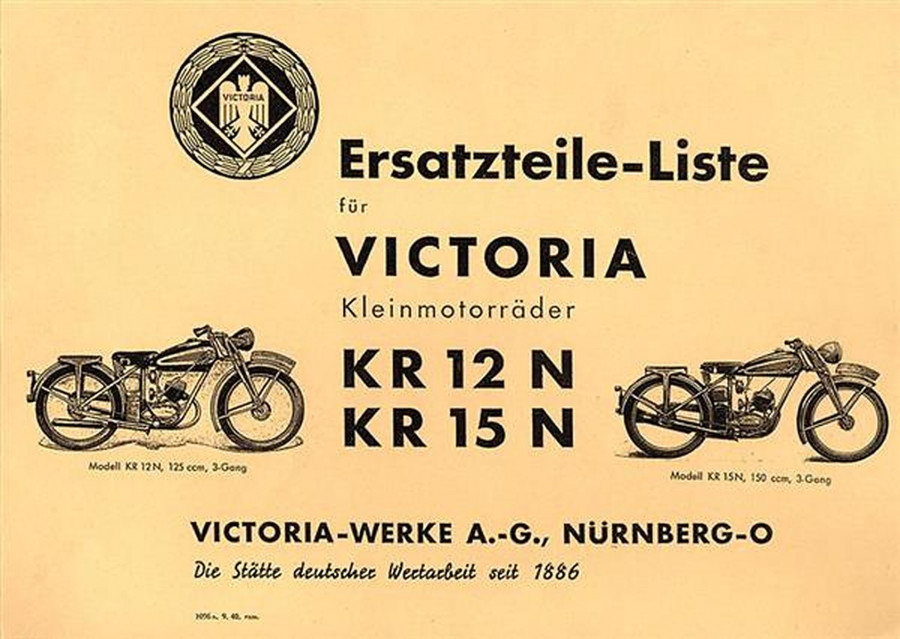 Victoria KR12N und KR15N Ersatzteilkatalog