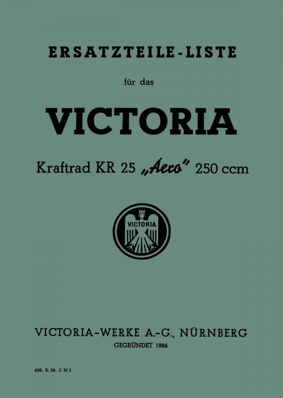 Victoria KR25 Aero Ersatzteilkatalog