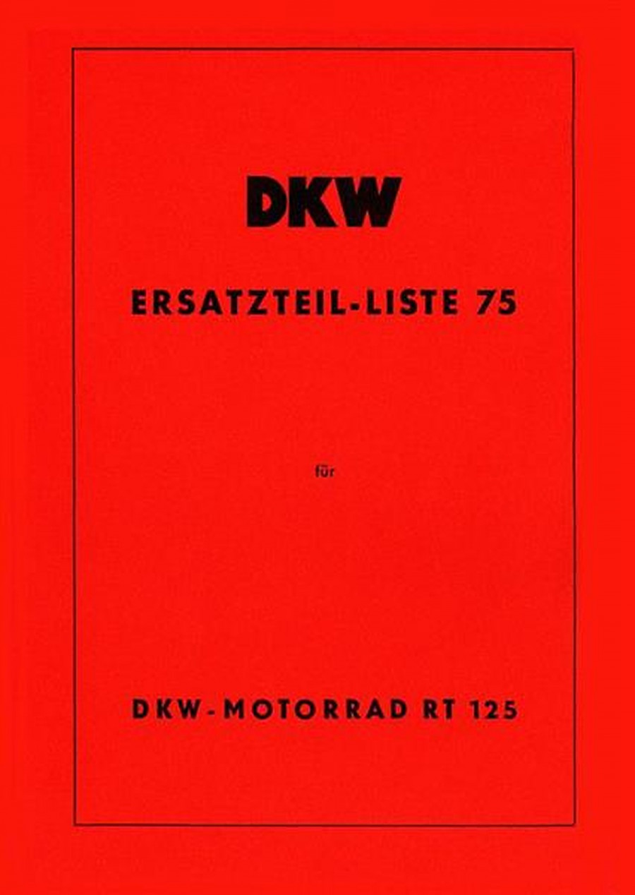 DKW RT125 Ersatzteilkatalog