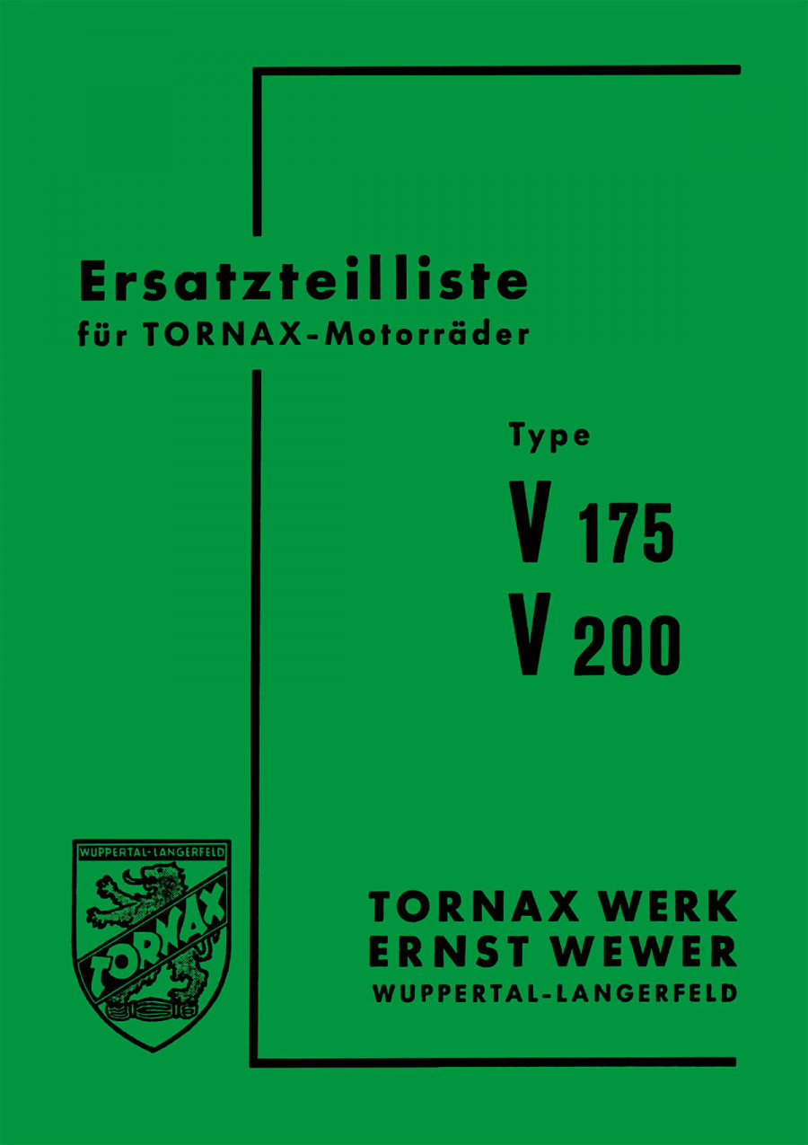 Tornax V175 und V200 Ersatzteilkatalog
