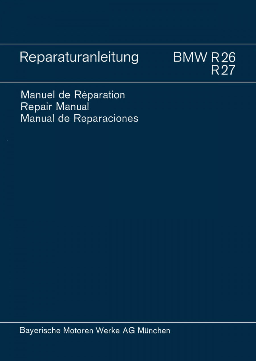 BMW R26 und R27 Reparaturanleitung