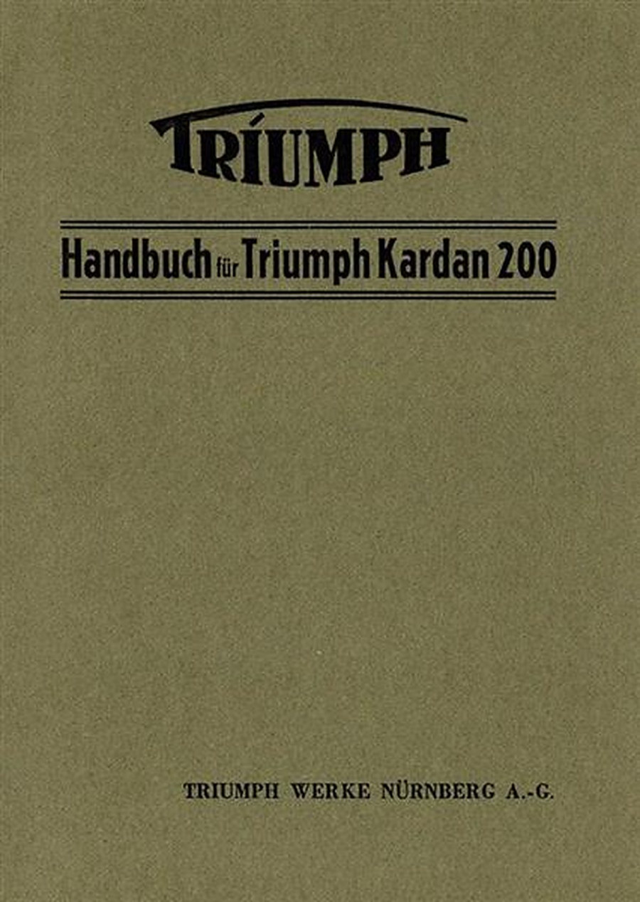 Triumph Kardan 200 Betriebsanleitung