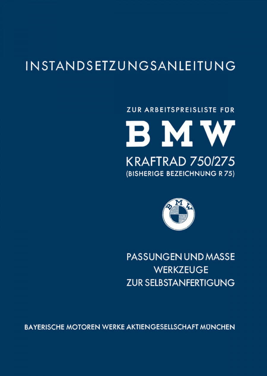 BMW R75 WH Spezialwerkzeuge und Instandhaltung