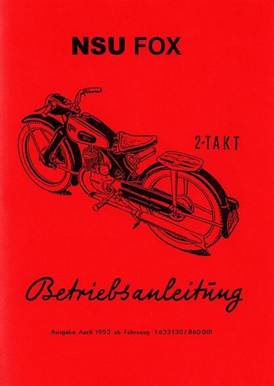 NSU Fox Betriebsanleitung