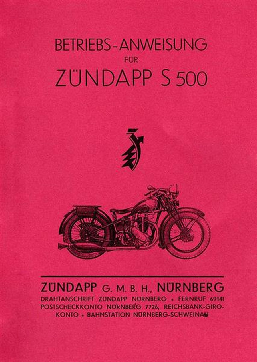 Zündapp S500 Betriebsanleitung