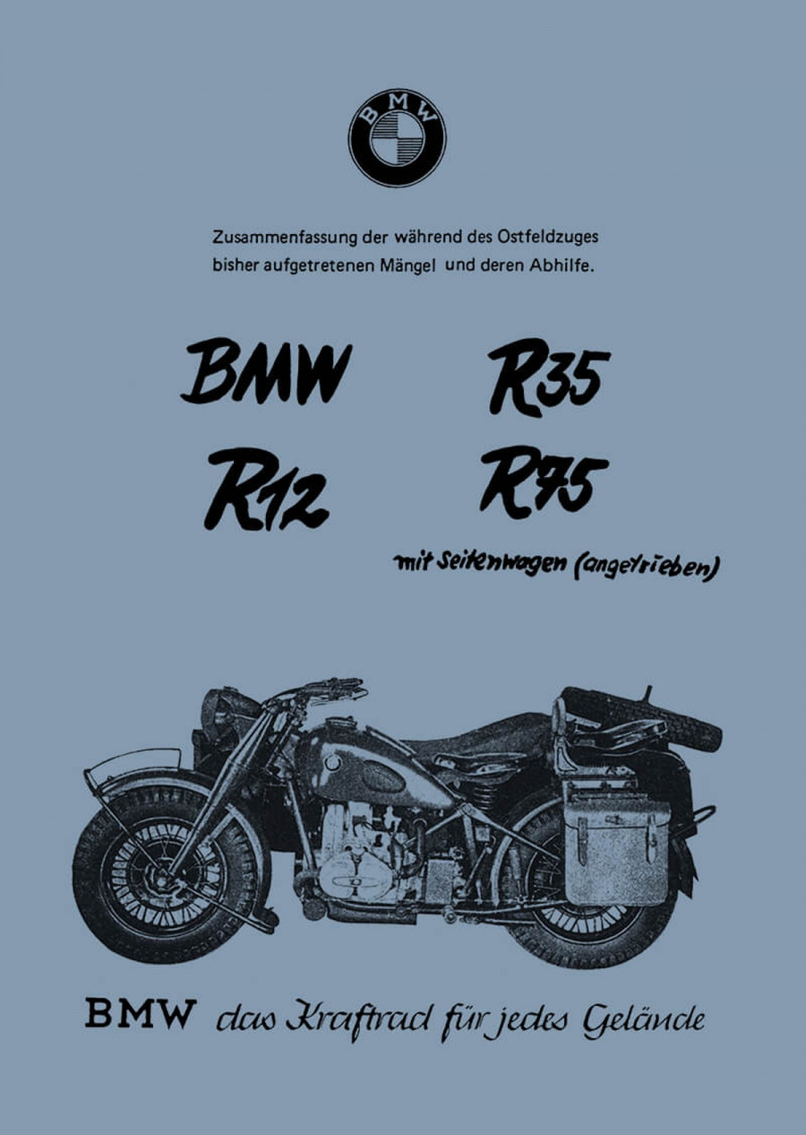 BMW R75 R35 R12 Reparatur und Wartung