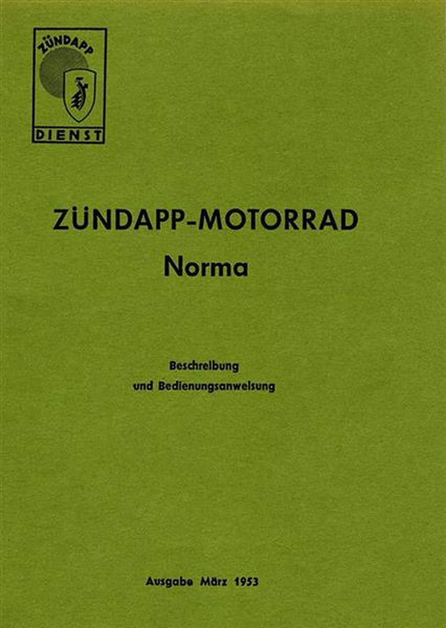 Zündapp Norma Betriebsanleitung