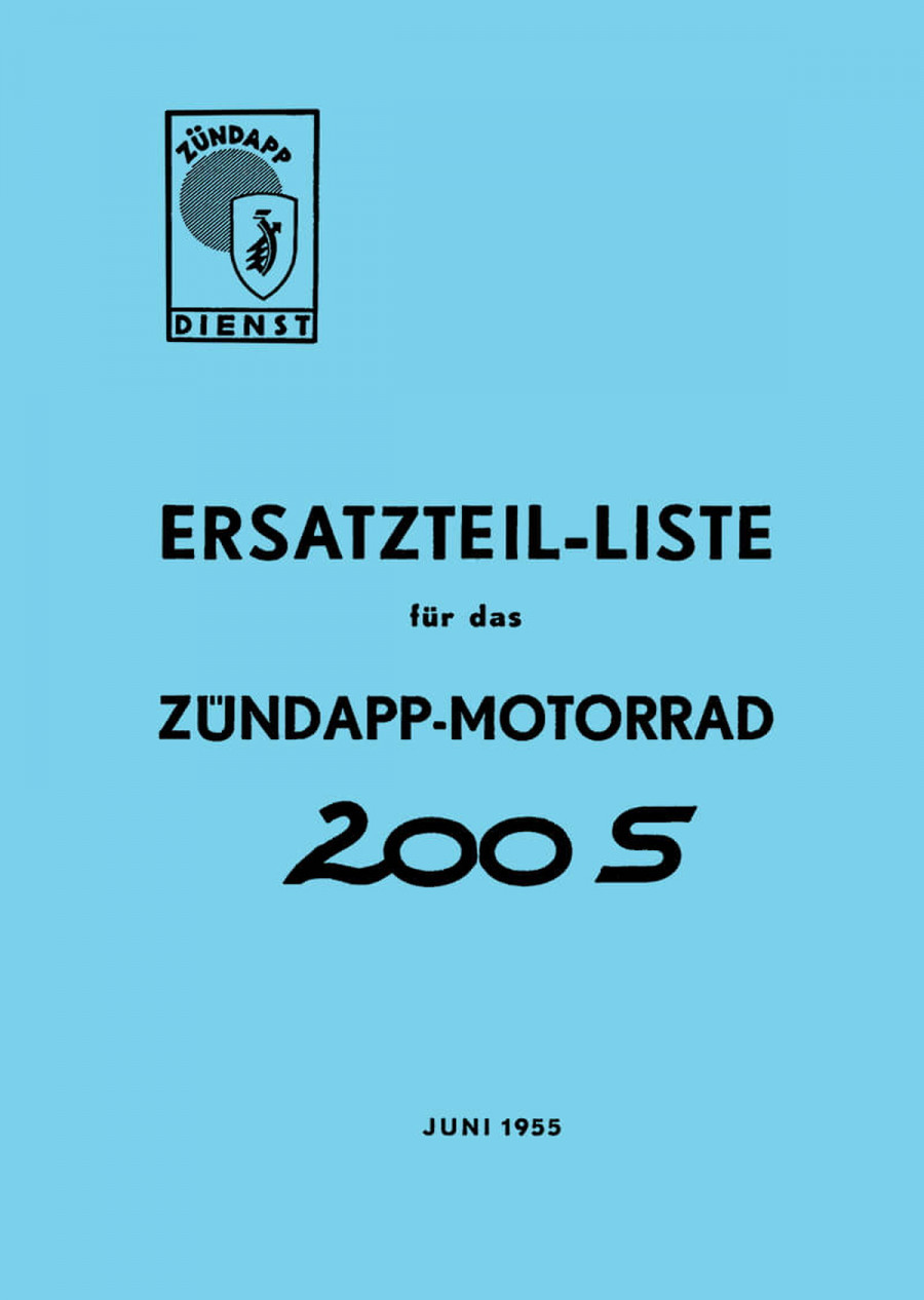 Zündapp 200S Ersatzteilkatalog