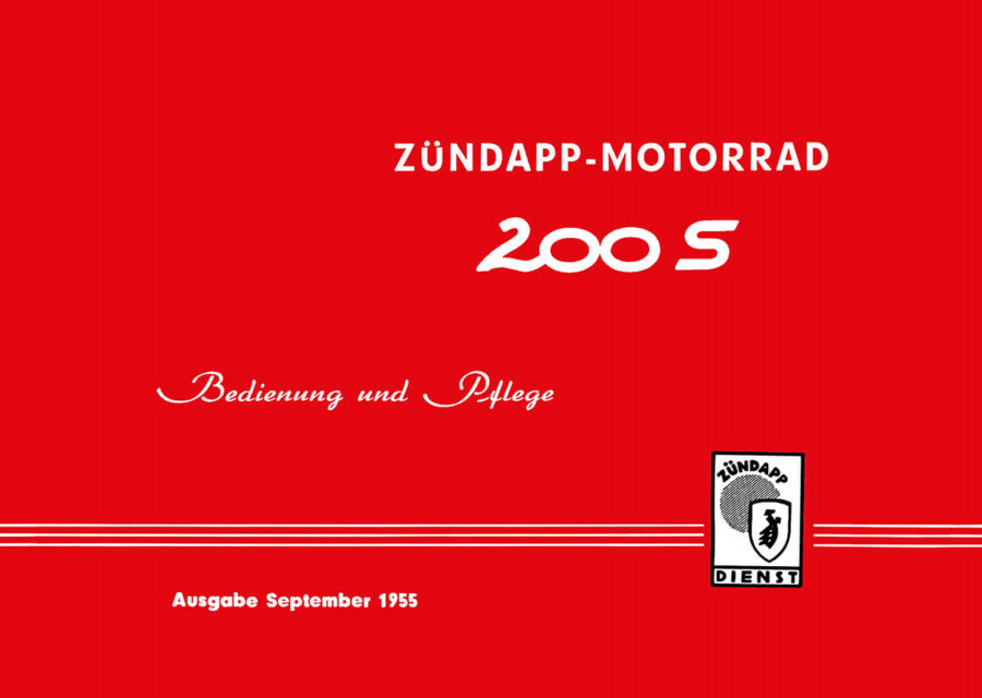 Zündapp 200S Betriebsanleitung