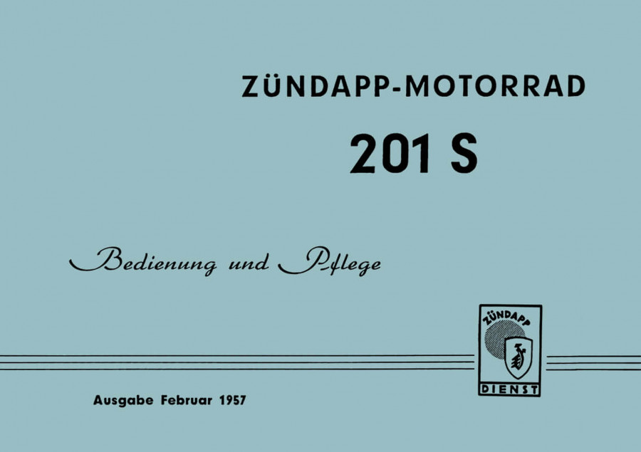 Zündapp 201S Betriebsanleitung