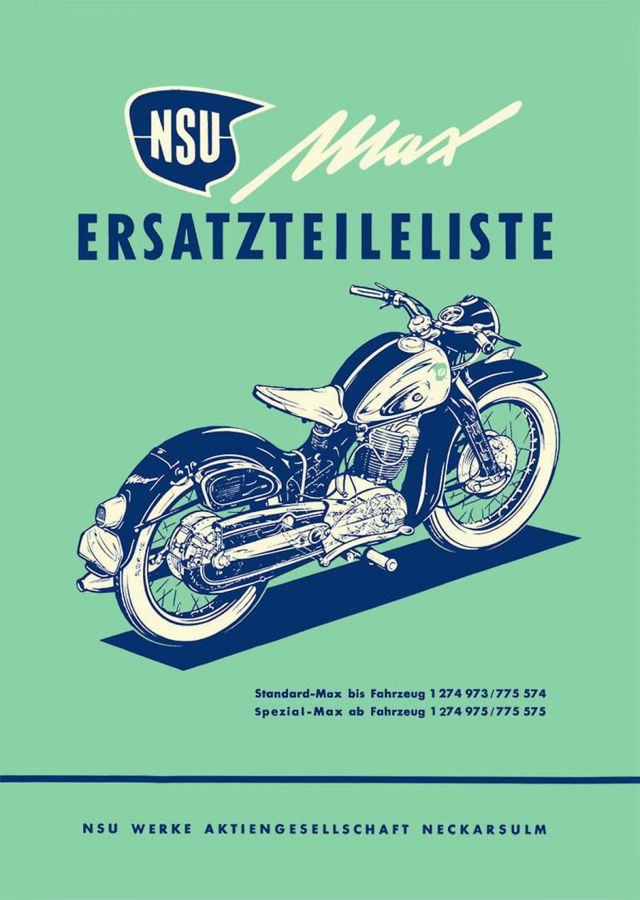 NSU Max Ersatzteilkatalog