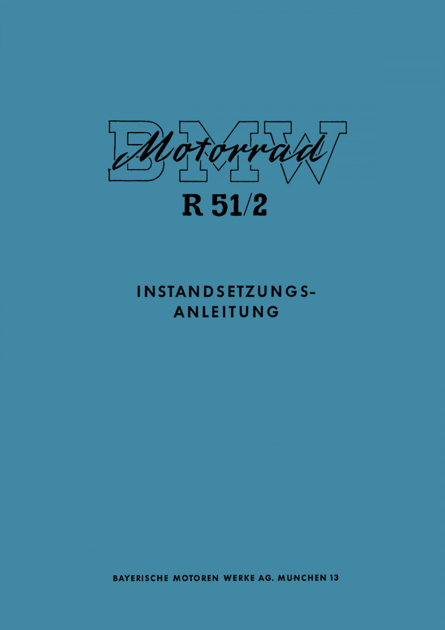 BMW R51/2 Reparaturanleitung