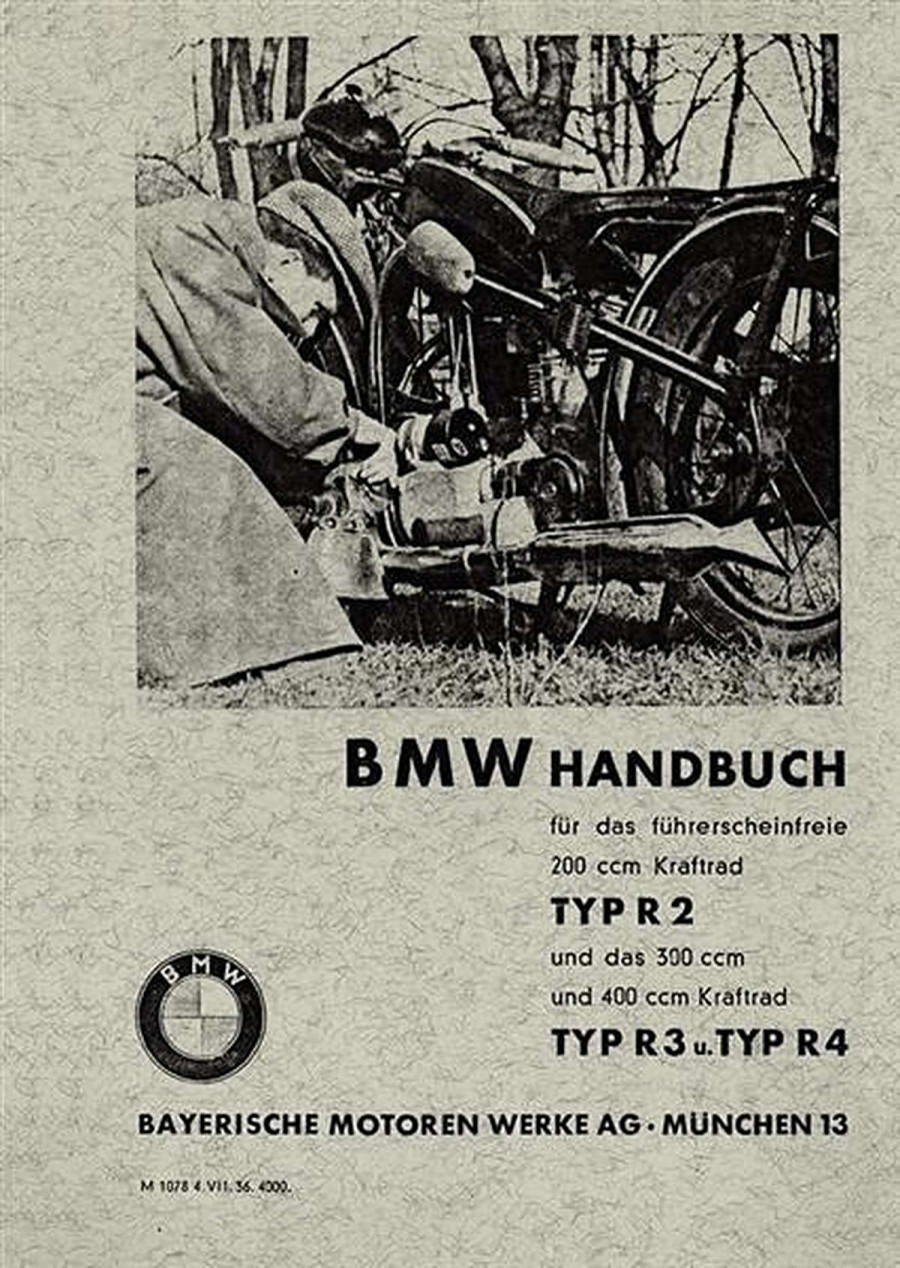 BMW R2 R3 R4 Betriebsanleitung