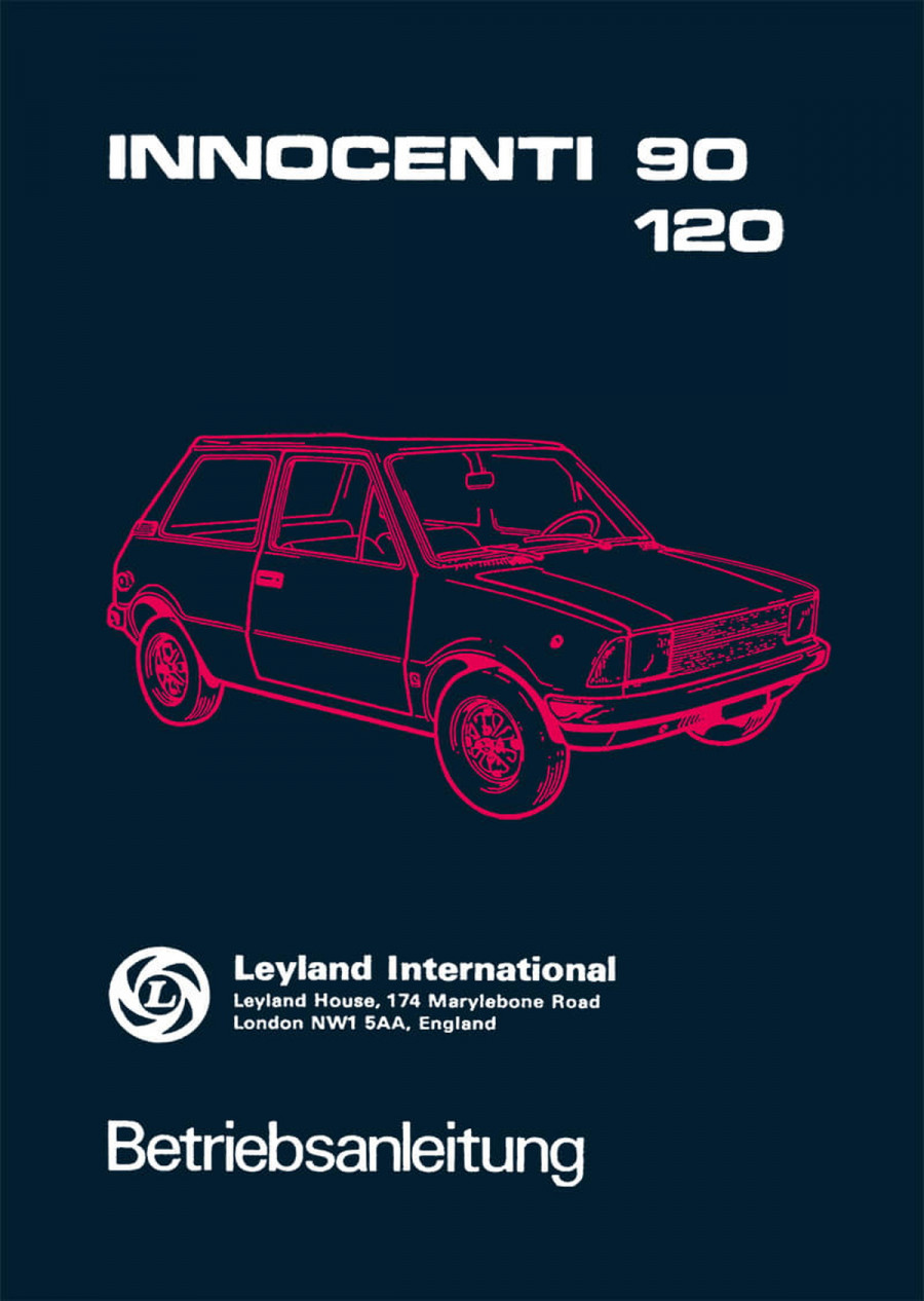 Innocenti 90 und 120 Betriebsanleitung