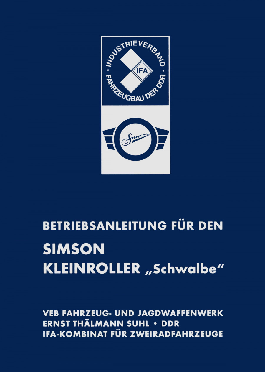 Simson Schwalbe Betriebsanleitung