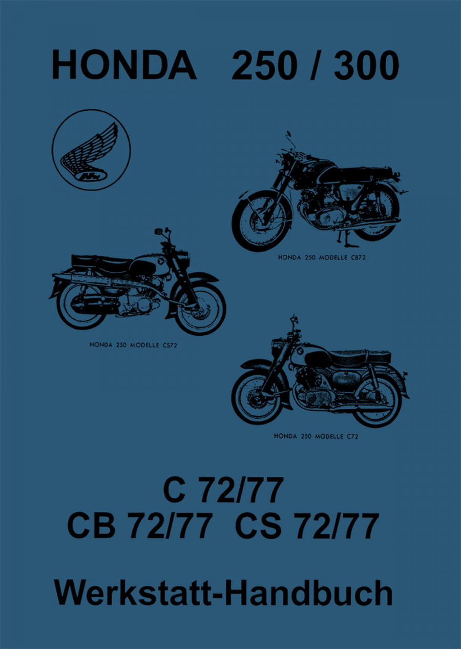 Honda C72 C77 CB72 CB77 CS72 CS77 Werkstatthandbuch