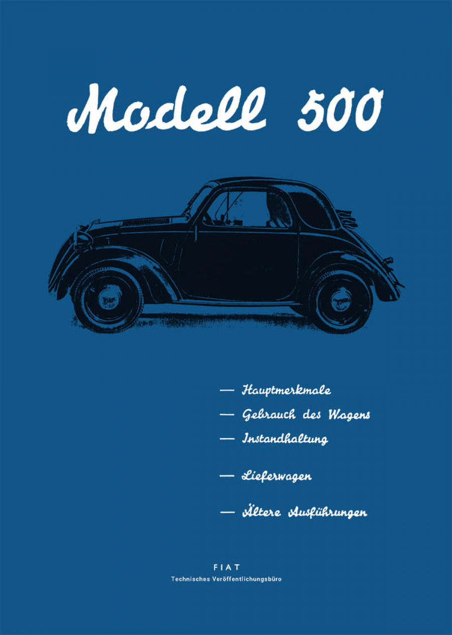 Fiat 500 Topolino Betriebsanleitung