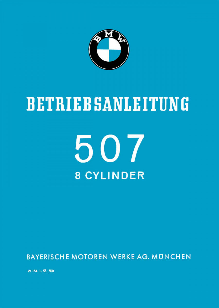 BMW 507 Betriebsanleitung
