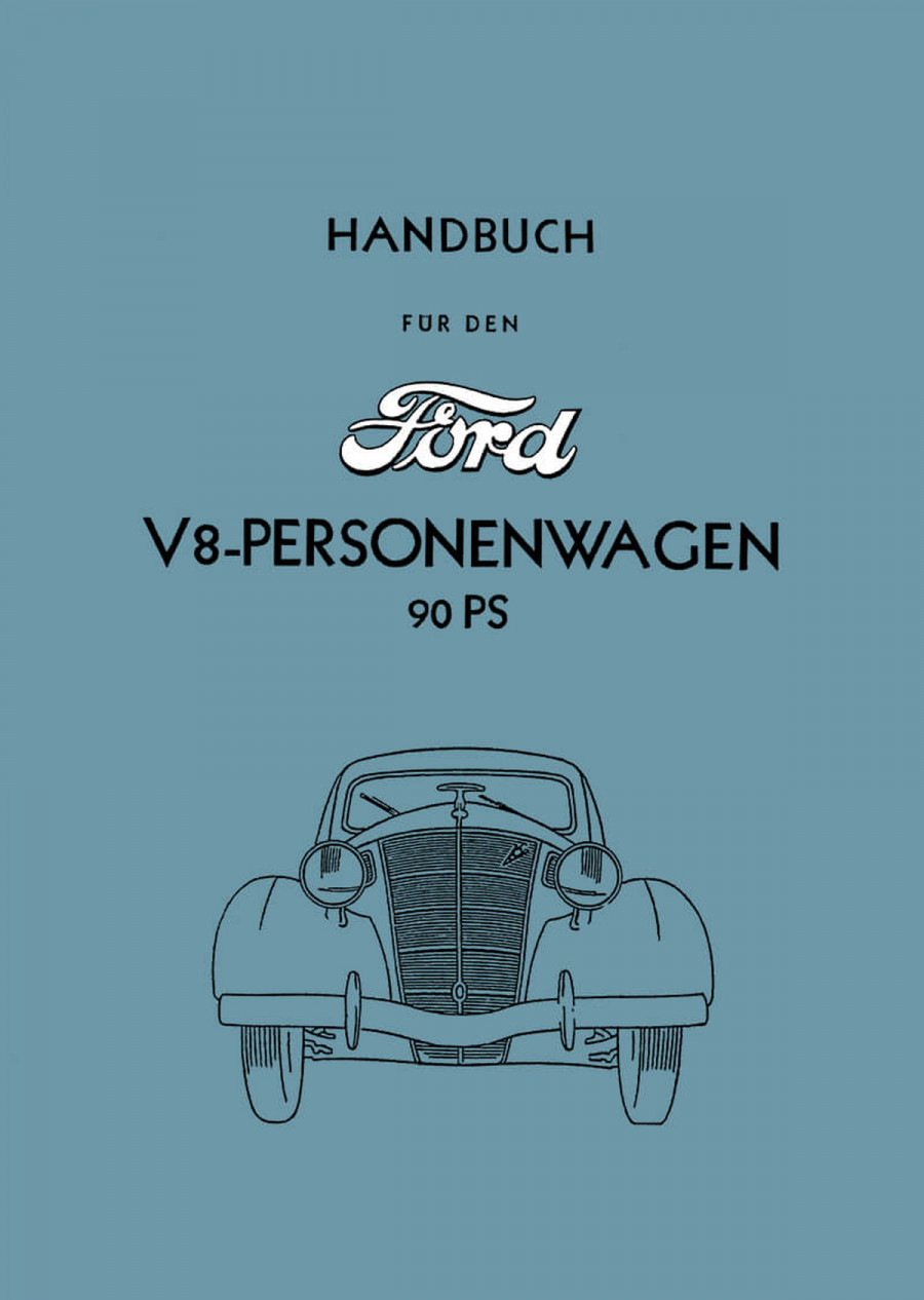 Ford V8 Personenwagen Betriebsanleitung