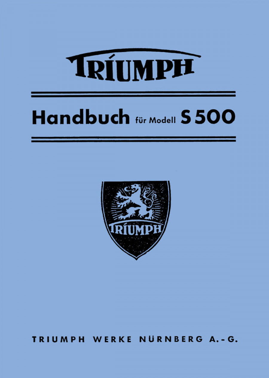 Triumph S500 Betriebsanleitung