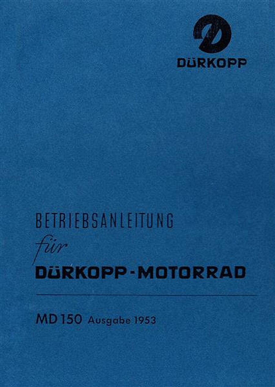 Dürkopp MD150 Betriebsanleitung