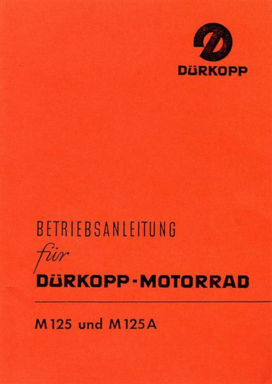 Dürkopp M125 und M125 A Betriebsanleitung