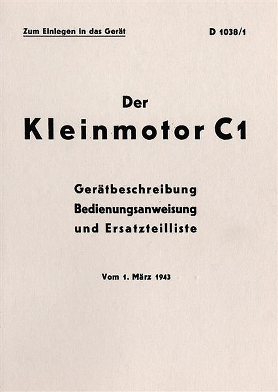 Der Kleinmotor C1 Gerätbeschreibung