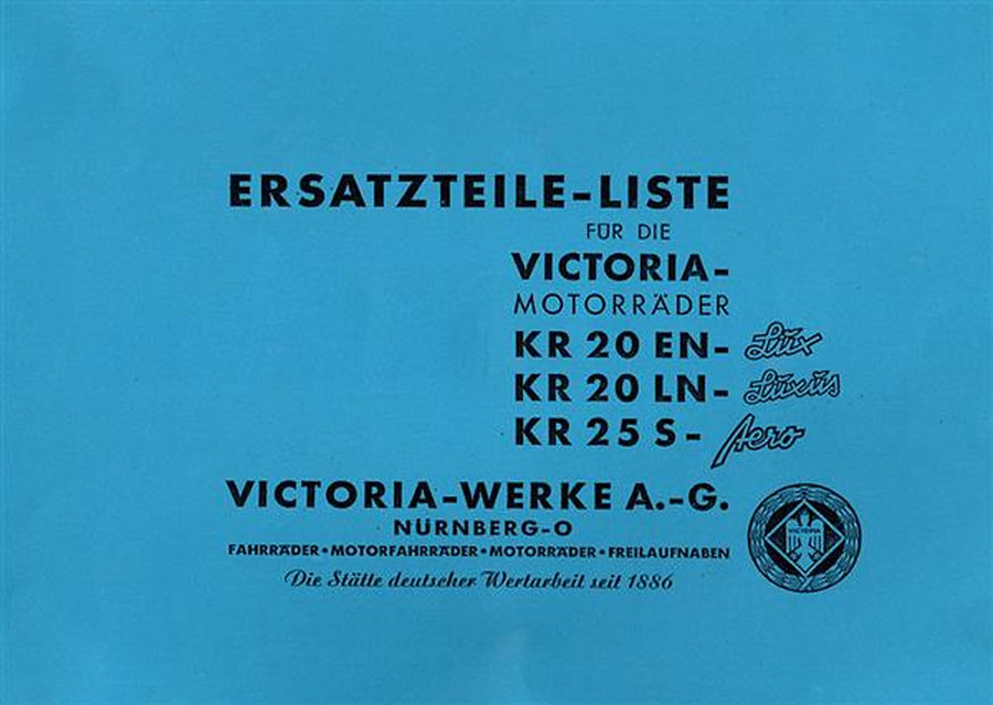 Victoria KR20 und KR25 Ersatzteilkatalog