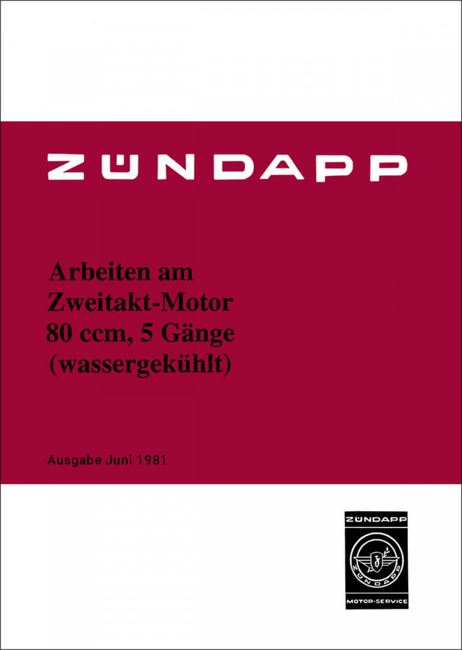 Zündapp - Arbeiten am Zweitakt-Motor mit 80 ccm 5 Gänge