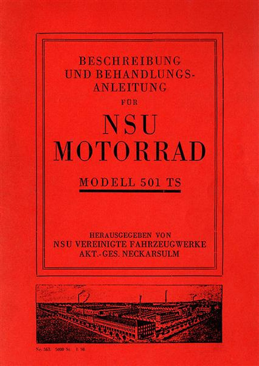 NSU 501TS Betriebsanleitung